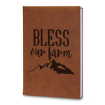 Farm House Leatherette Journal - Large - Double Sided (Personalized)