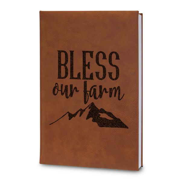 Custom Farm House Leatherette Journal - Large - Double Sided (Personalized)