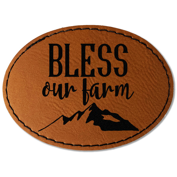 Farm House Leatherette Patches - Oval