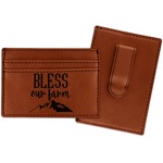 Farm House Leatherette Wallet with Money Clip