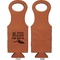 Farm House Leatherette Wine Tote Single Sided - Front and Back