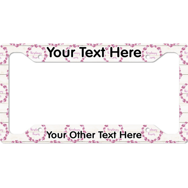 Custom Farm House License Plate Frame - Style A (Personalized)