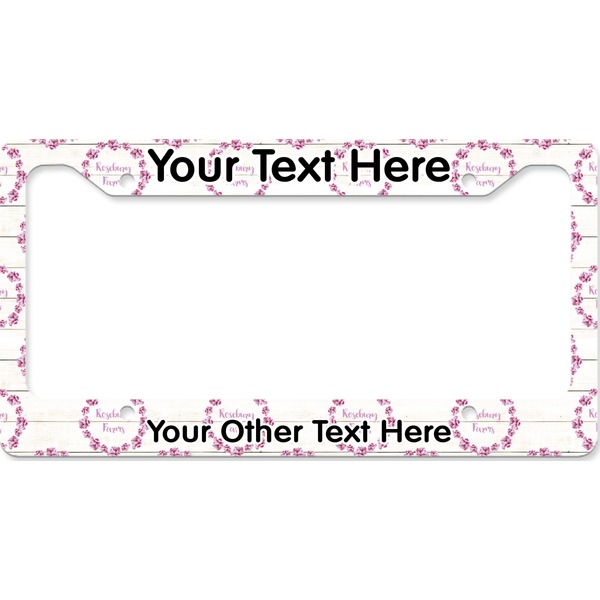 Custom Farm House License Plate Frame - Style B (Personalized)
