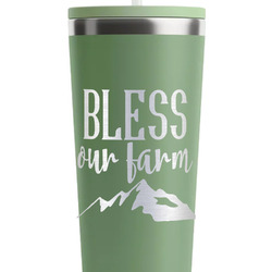 Farm House RTIC Everyday Tumbler with Straw - 28oz - Light Green - Single-Sided
