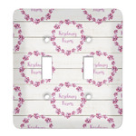 Farm House Light Switch Cover (2 Toggle Plate) (Personalized)