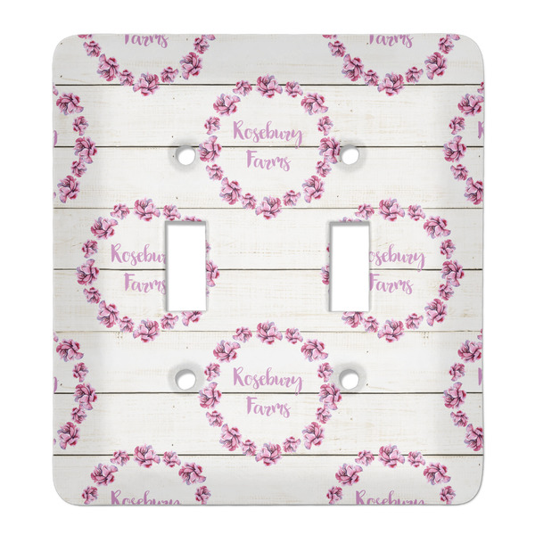 Custom Farm House Light Switch Cover (2 Toggle Plate) (Personalized)