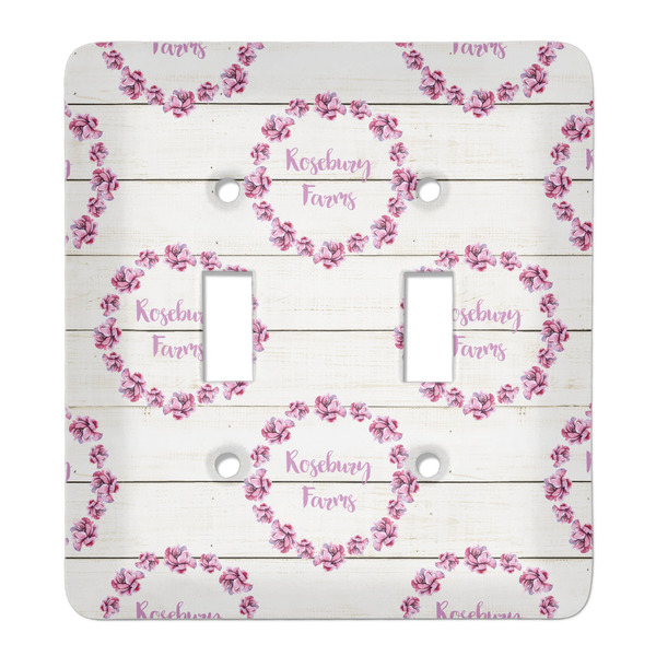 Custom Farm House Light Switch Cover (2 Toggle Plate) (Personalized)