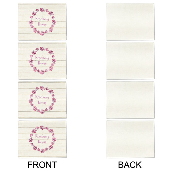 Farm House Linen Placemat - APPROVAL Set of 4 (single sided)