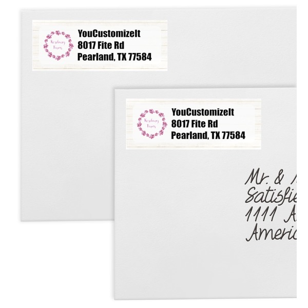Farm House Mailing Labels - Double Stack Close Up