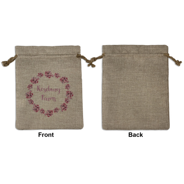 Farm House Medium Burlap Gift Bag - Front Approval