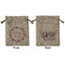 Farm House Medium Burlap Gift Bag - Front & Back (Personalized)