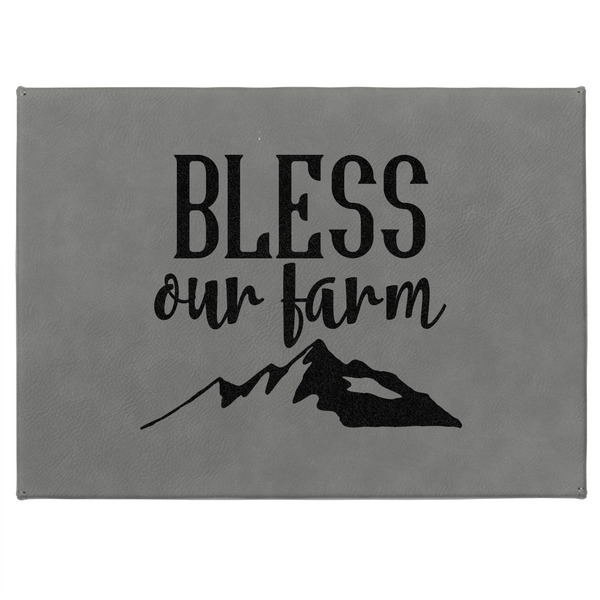 Farm House Medium Gift Box with Engraved Leather Lid - Approval