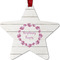 Farm House Metal Star Ornament - Double Sided w/ Name or Text