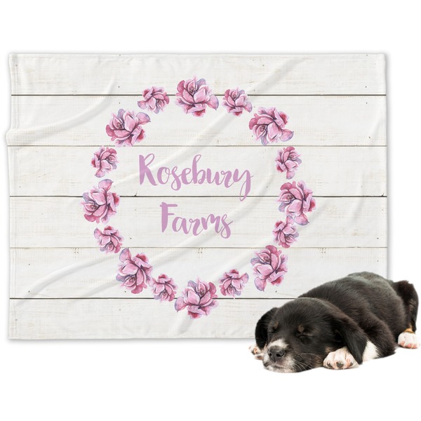 Custom Farm House Dog Blanket (Personalized)