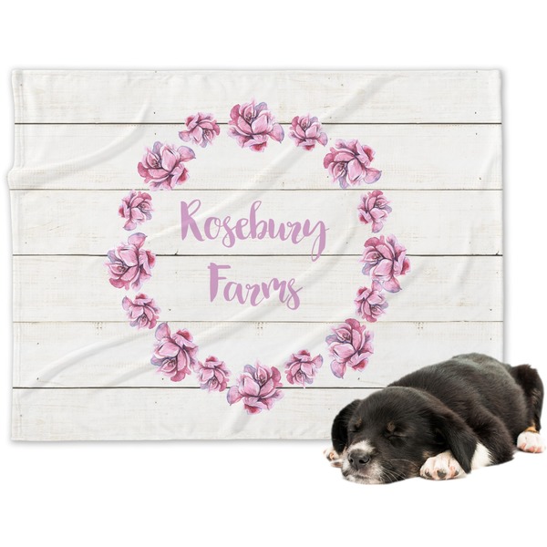 Custom Farm House Dog Blanket - Regular (Personalized)