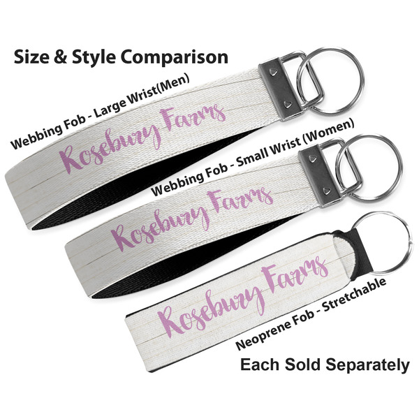 Farm House Multiple Key Ring comparison sizes