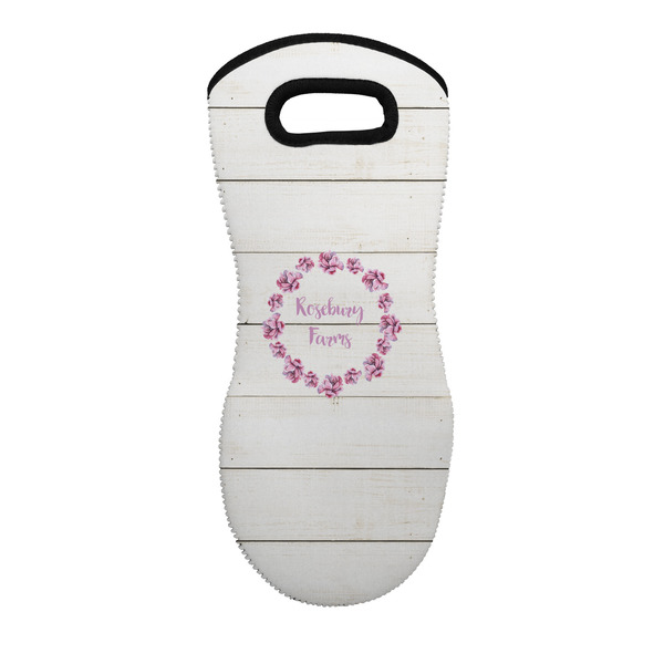 Custom Farm House Neoprene Oven Mitt w/ Name or Text