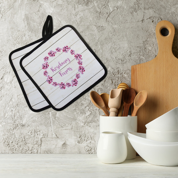 Farm House Neoprene Pot Holder - Set of 2  LIFESTYLE