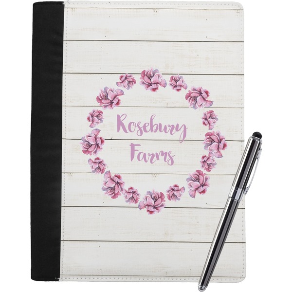 Custom Farm House Notebook Padfolio - Large w/ Name or Text