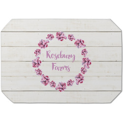 Farm House Dining Table Mat - Octagon (Single-Sided) w/ Name or Text