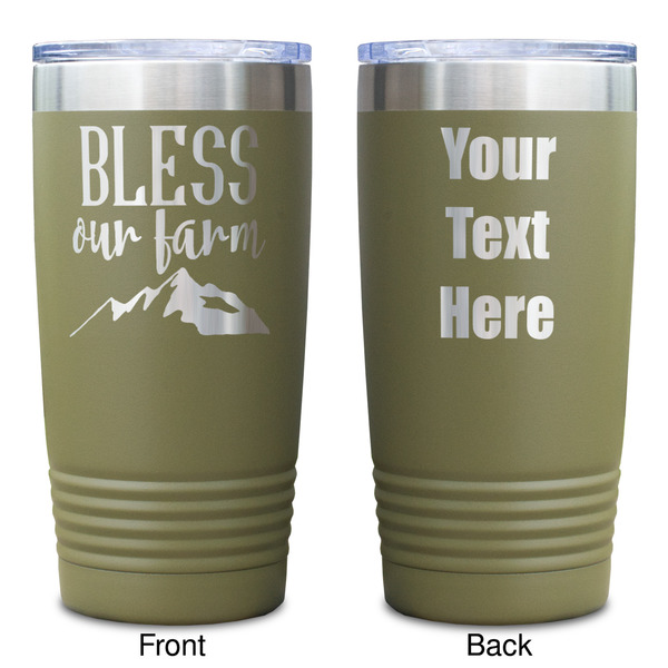 Farm House Olive Polar Camel Tumbler - 20oz - Double Sided - Approval