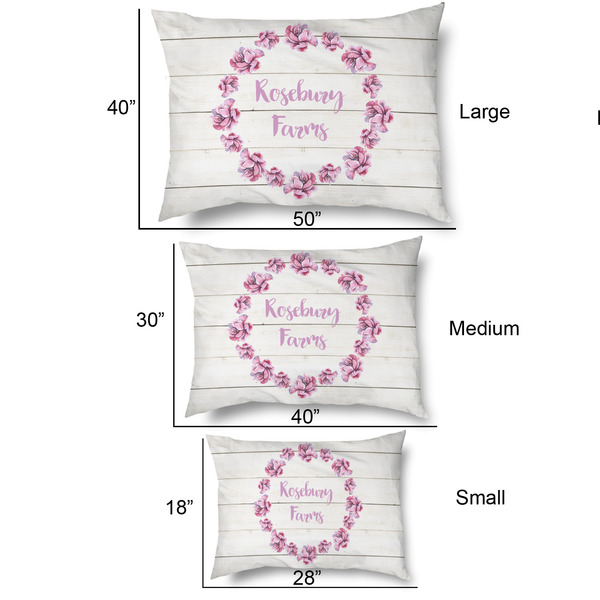 Farm House Outdoor Dog Beds - SIZE CHART