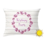Farm House Outdoor Throw Pillow (Rectangular) (Personalized)