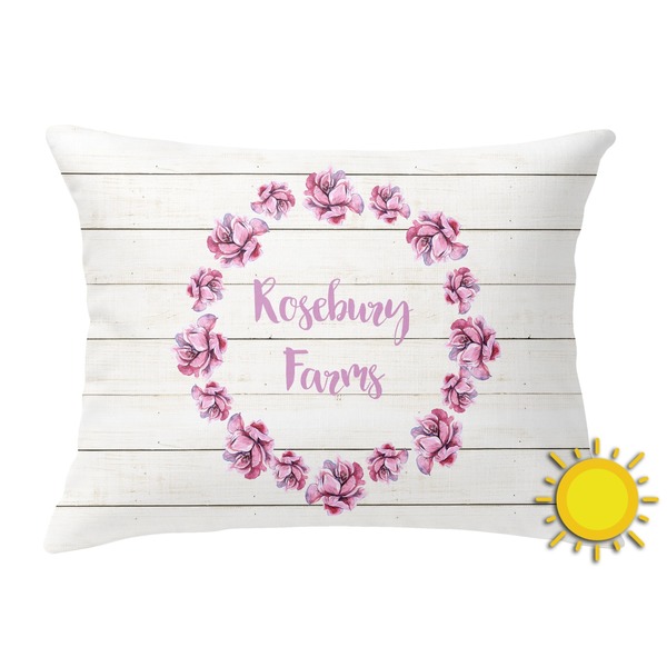 Custom Farm House Outdoor Throw Pillow (Rectangular) (Personalized)