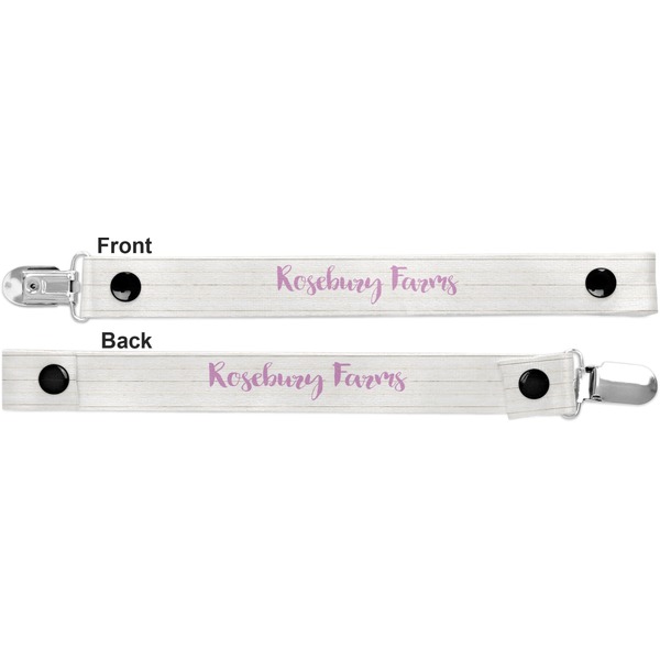 Farm House Pacifier Clip - Front and Back