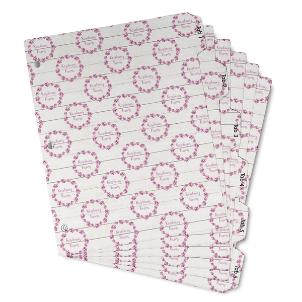 Custom Farm House Binder Tab Divider - Set of 6 (Personalized)