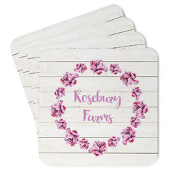 Farm House Paper Coasters w/ Name or Text
