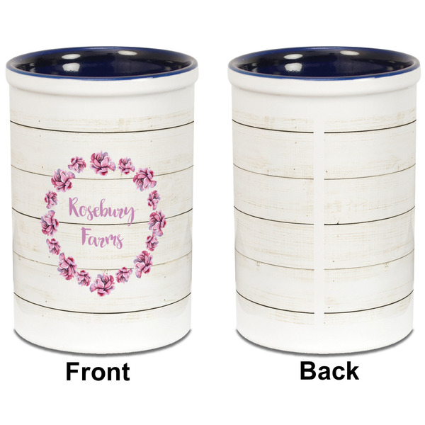 Farm House Pencil Holder - Blue - approval