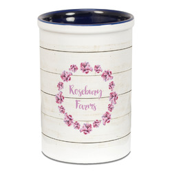 Farm House Ceramic Pencil Holders - Blue