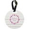 Farm House Personalized Round Luggage Tag