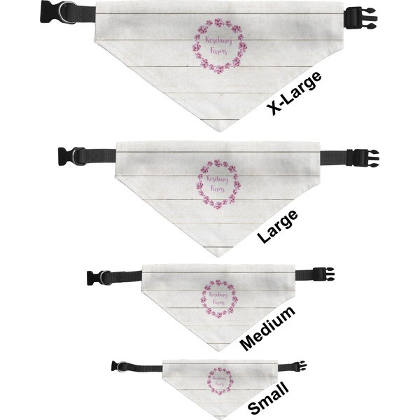 Farm House Pet Bandana Sizes
