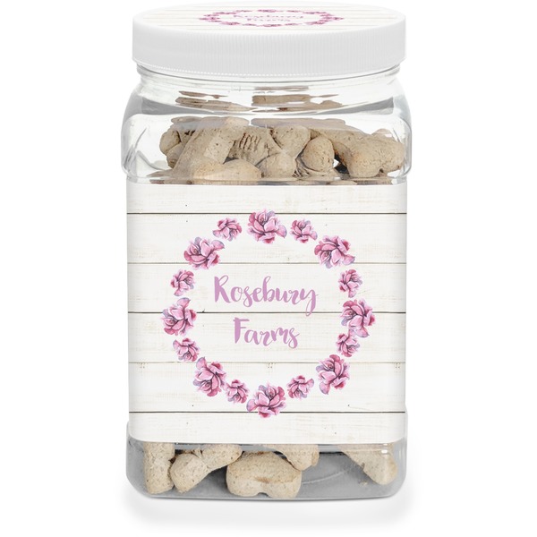 Custom Farm House Dog Treat Jar (Personalized)