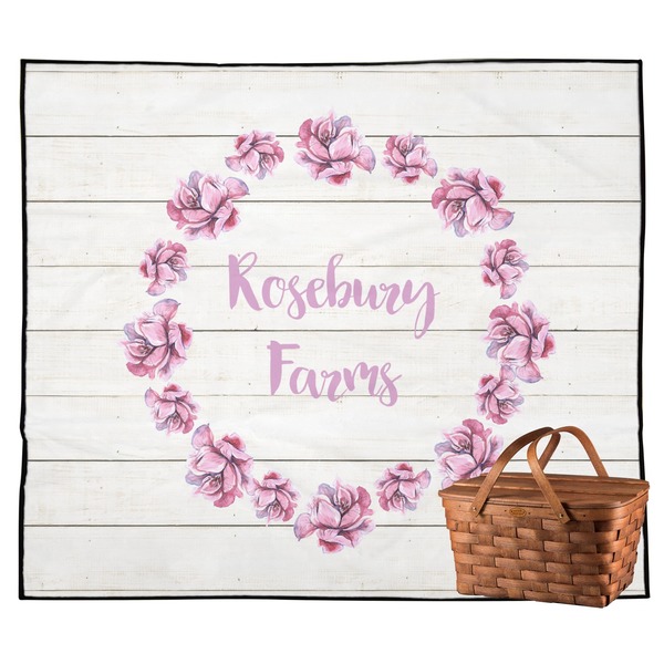 Custom Farm House Outdoor Picnic Blanket (Personalized)