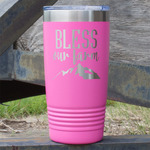 Farm House 20 oz Stainless Steel Tumbler - Pink - Single Sided