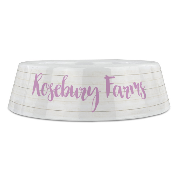 Farm House Plastic Pet Bowls - Large - FRONT