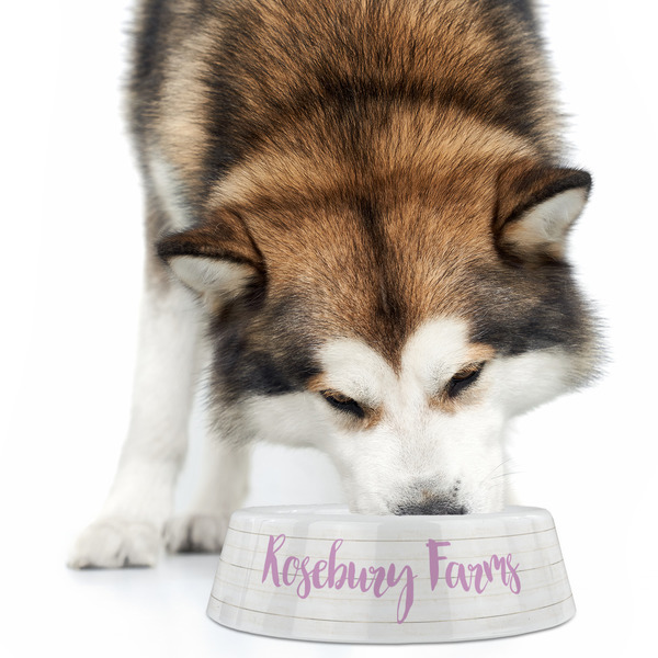 Farm House Plastic Pet Bowls - Large - LIFESTYLE