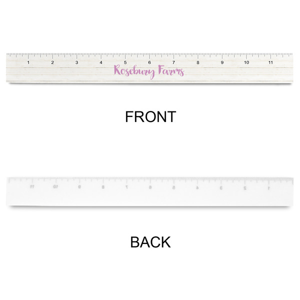 Farm House Plastic Ruler - 12" - APPROVAL