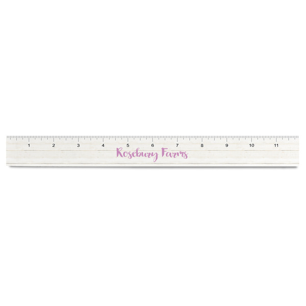 Farm House Plastic Ruler - 12" - FRONT