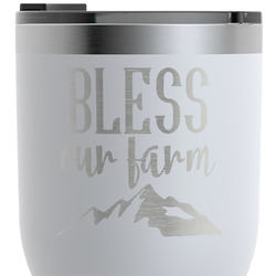 Farm House RTIC Tumbler - White - Engraved Front & Back (Personalized)