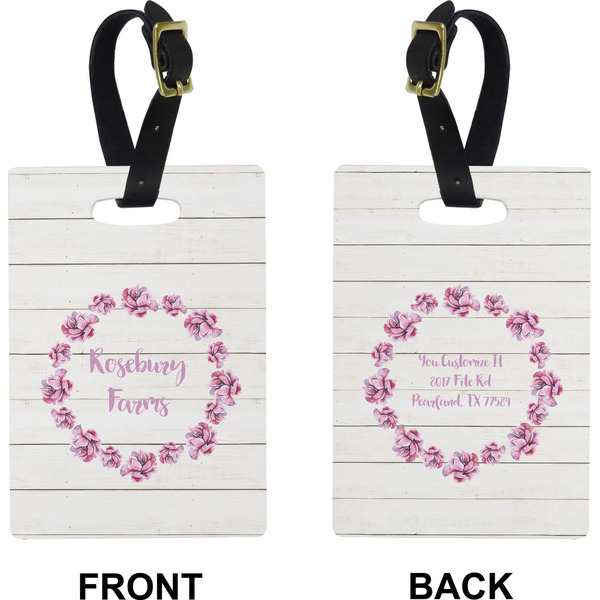 Farm House Rectangle Luggage Tag (Front + Back)