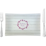 Farm House Glass Rectangular Lunch / Dinner Plate (Personalized)