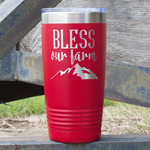 Farm House 20 oz Stainless Steel Tumbler - Red - Single Sided