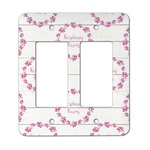 Farm House Rocker Style Light Switch Cover - Two Switch (Personalized)