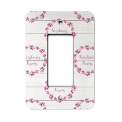 Farm House Rocker Style Light Switch Cover - Single Switch (Personalized)