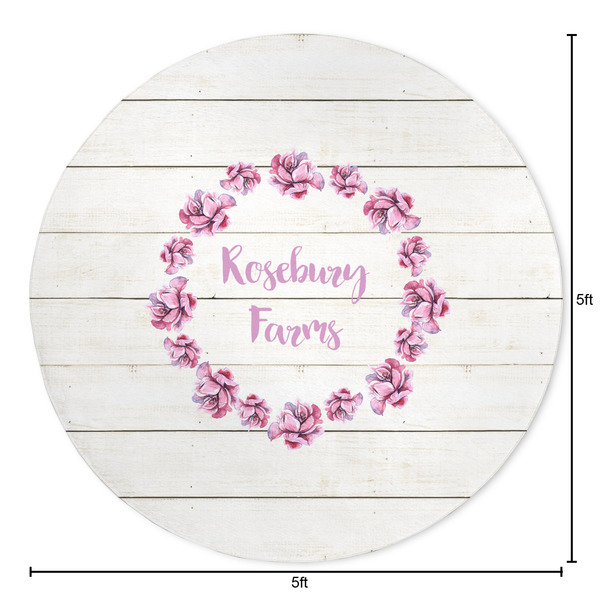 Farm House Round Area Rug - Size