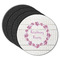 Farm House Round Rubber Backed Coasters - Set of 4 (Personalized)